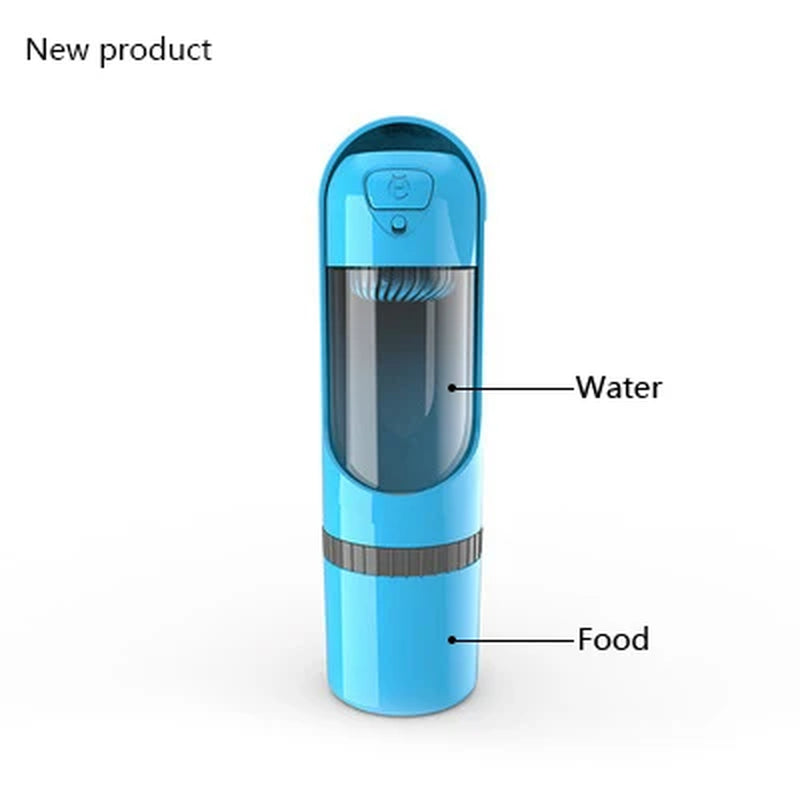 Portable Pet Dog Water Bottle with Filter Drinking Bowls for Dogs Cats Feeding Water Dispenser Pet Activated Carbon Filter Bowl