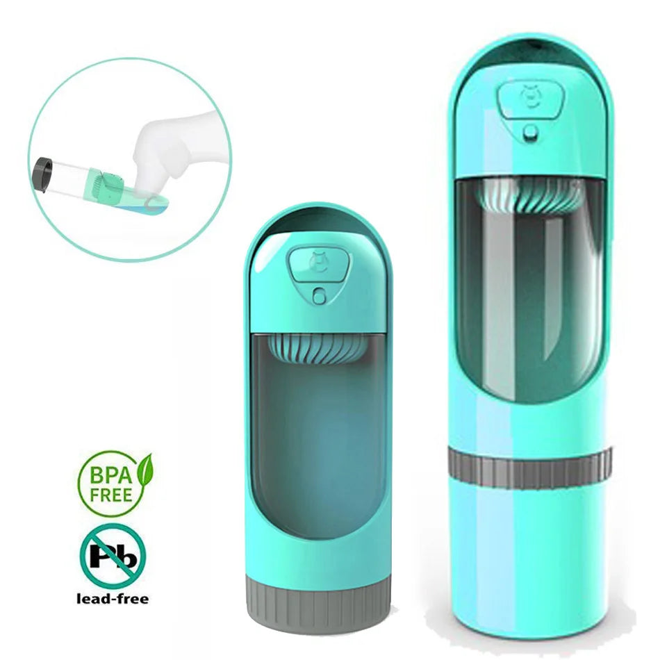 Portable Pet Dog Water Bottle with Filter Drinking Bowls for Dogs Cats Feeding Water Dispenser Pet Activated Carbon Filter Bowl