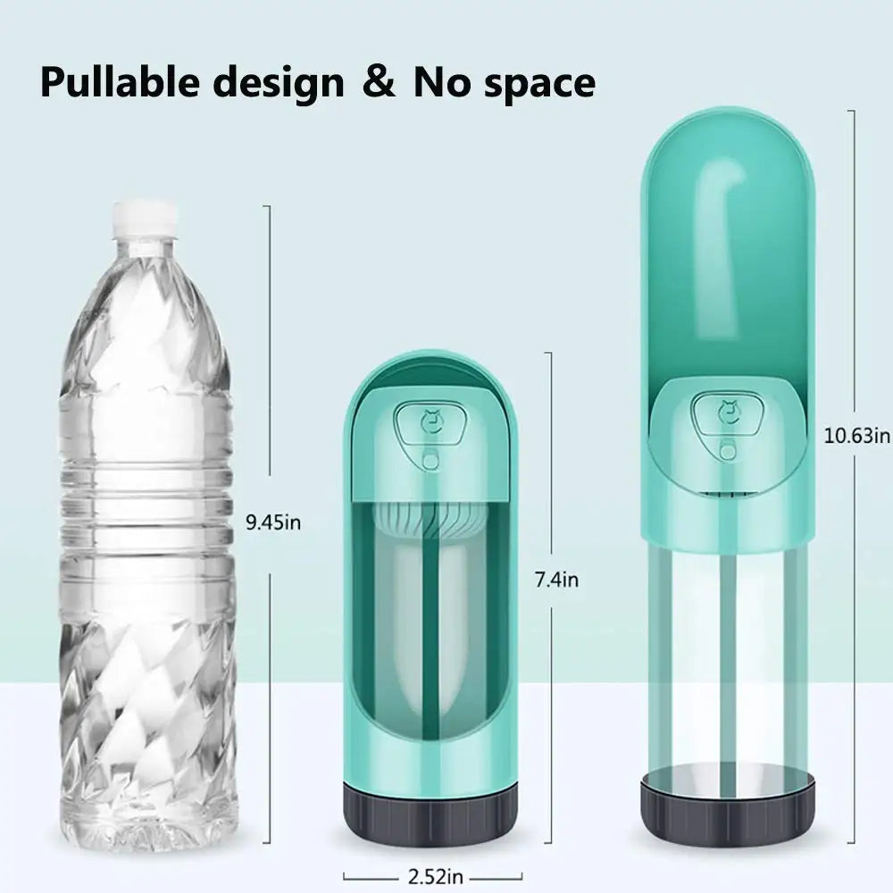 Portable Pet Dog Water Bottle with Filter Drinking Bowls for Dogs Cats Feeding Water Dispenser Pet Activated Carbon Filter Bowl